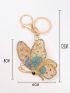 Butterfly Design Rhinestone Detail Bag Charm For Bag Decoration
