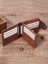 Brown Minimalist Small Wallet Multiple Card Slot For Daily
