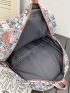 Cartoon Graphic Classic Backpack Zipper Oversized
