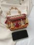 Vintage Tassel Decor Flap Square Bag Embroidered Chain Vacation
