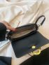 Metal Detail Flap Square Bag Fashion