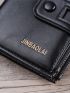 Men Short Pu Wallet Zipper Multi-Purse Wallet Large-Capacity Multi-Card Holder Money Clip