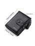 Men Short Pu Wallet Zipper Multi-Purse Wallet Large-Capacity Multi-Card Holder Money Clip