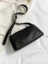 Medium Hobo Bag Solid Color Minimalist Style