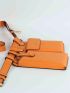 Minimalist Belt Bag Mini Orange Adjustable Strap