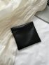 Solid Color Coin Purse Pu Minimalist Style