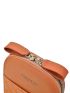Letter Graphic Phone Wallet Zipper Embroidered Detail