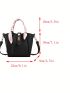 Twilly Scarf Decor Square Bag Small Black Twist Lock