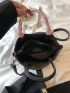 Twilly Scarf Decor Square Bag Small Black Twist Lock