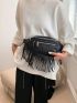 Fringe Decor Fanny Pack Zip Front