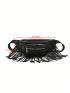 Fringe Decor Fanny Pack Zip Front