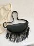 Fringe Decor Fanny Pack Zip Front