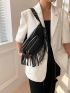 Fringe Decor Fanny Pack Zip Front