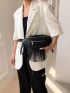 Fringe Decor Fanny Pack Zip Front