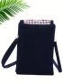 Retro Boho Embroidered Phone Bag, Mini Travel One Shoulder Bag For Women & Girls