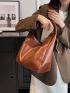 Brown Hobo Bag Minimalist For Work