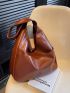 Brown Hobo Bag Minimalist For Work