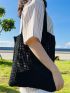 Hollow Out Design Crochet Bag Small Vacation