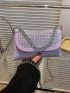 Mini Studded Decor Flap Square Bag Pu