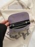Mini Studded Decor Flap Square Bag Pu