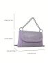 Mini Studded Decor Flap Square Bag Pu