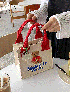Small Square Bag Letter & Cartoon Bear Graphic