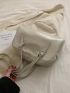 Minimalist Shoulder Bag Medium Buckle Decor