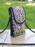 Retro Boho Embroidered Phone Bag, Mini Travel One Shoulder Bag For Women & Girls, Mothers Day Gift For Mom