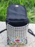 Retro Boho Embroidered Phone Bag, Mini Travel One Shoulder Bag For Women & Girls, Mothers Day Gift For Mom