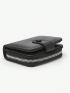 Minimalist Small Wallet Zipper Black