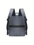 Studded Detail Functional Backpack Zip Front