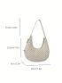 Mini Hobo Bag Geometric Pattern Fashion Style