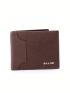 Letter Detail Small Wallet Fold Over