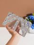 Mini Box Bag Clear Rhinestone Decor For Party