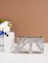 Mini Box Bag Clear Rhinestone Decor For Party