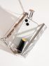 Mini Box Bag Clear Rhinestone Decor For Party