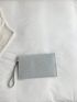 Silver Envelope Bag Metal Decor Flap For Daily