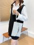 Silver Envelope Bag Metal Decor Flap For Daily