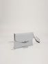 Silver Envelope Bag Metal Decor Flap For Daily