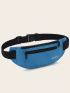 Medium Fanny Pack Letter Embroidery Waterproof Multi-Pocket Sports Bag Aesthetic