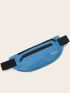 Medium Fanny Pack Letter Embroidery Waterproof Multi-Pocket Sports Bag Aesthetic
