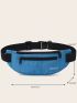 Medium Fanny Pack Letter Embroidery Waterproof Multi-Pocket Sports Bag Aesthetic