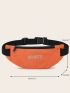 Medium Fanny Pack Letter Embroidery Waterproof Sports Bag Aesthetic