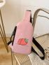 Women Fanny Bag Cute Cartoon Strawberry Bag New Fashion Waist Bag Girls Cute Fruit Purse And Handbag