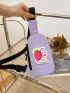 Women Fanny Bag Cute Cartoon Strawberry Bag New Fashion Waist Bag Girls Cute Fruit Purse And Handbag