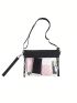 Clear Crossbody Purse Bag, Clear Bag With Adjustable Shoulder Strap