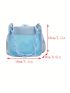 Mini Square Bag Clear Design Chain Decor Fashion Style