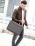 Colorblock Classic Briefcase Medium Double Handle