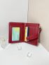 Crocodile Embossed Small Wallet Snap Button