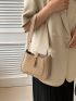 Minimalist Hobo Bag Mini Twist Lock Khaki